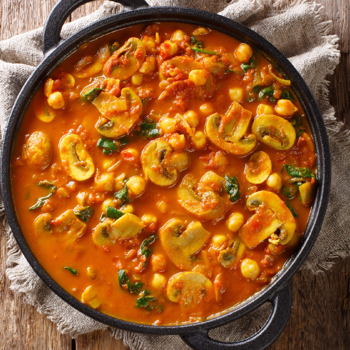 mushroom-muttar-curry
